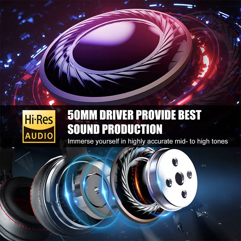 Audifonos Oneodio con Cable Studio Pro 10/30/50, Profesionales para DJ, con Microfono, Hi-Res
