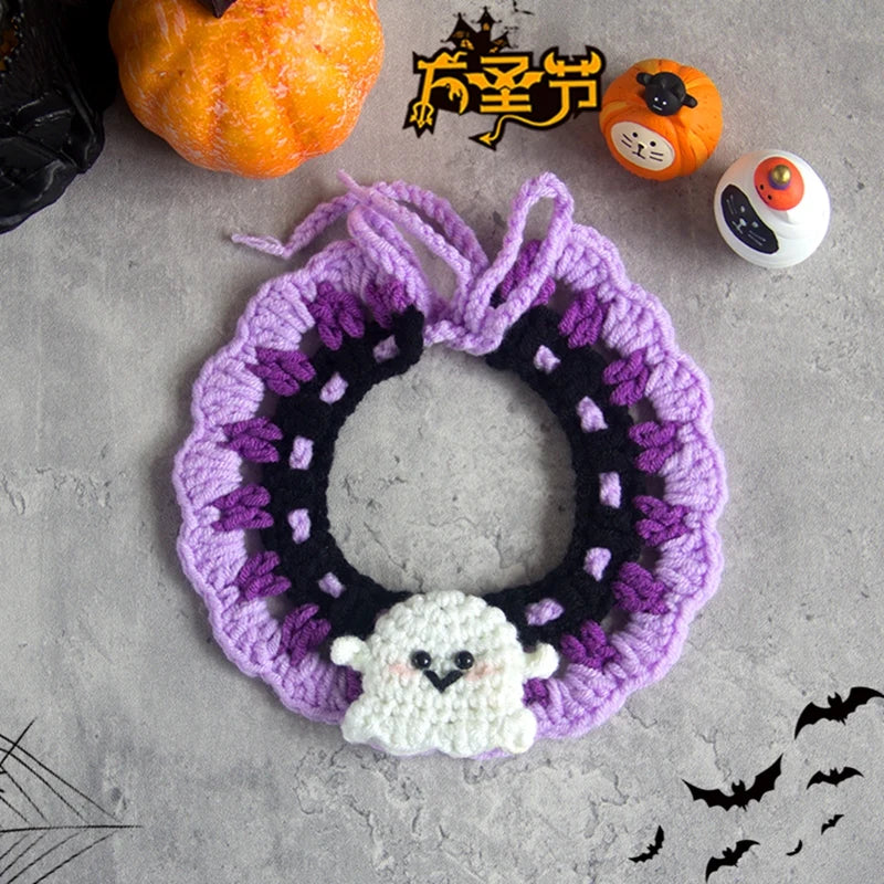 Collar Bufanda Disfraz de Halloween para Gatos y Perros