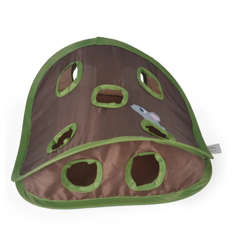 Tunel Plegable para Gatos, Juguete Interactivo Anti-Aburrimiento