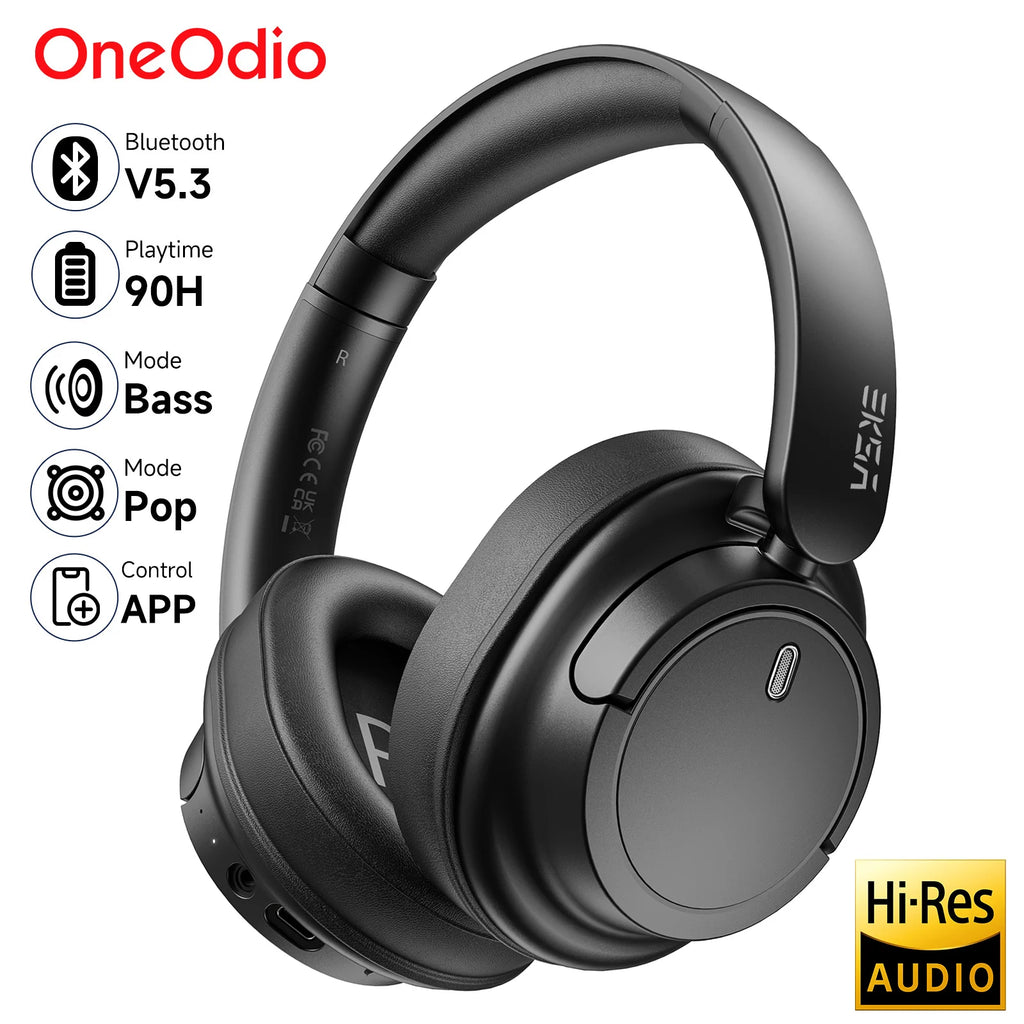 Audifonos Oneodio EKSA V16, Bluetooth 5.3, Modo Bass/Pop, Hi-Res, 90 Horas de Bateria