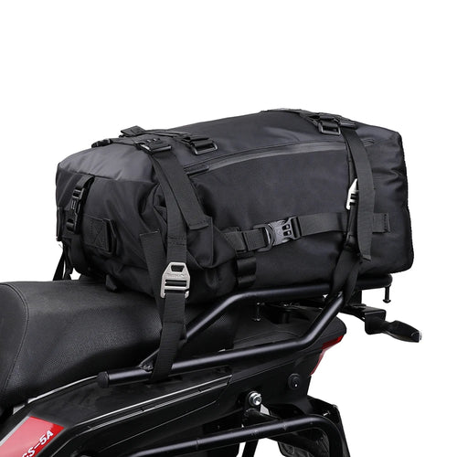 Bolsa Trasera para Motocicleta Rhinowalk 10/20/30L, Impermeable y Multifuncional, Instalación Universal