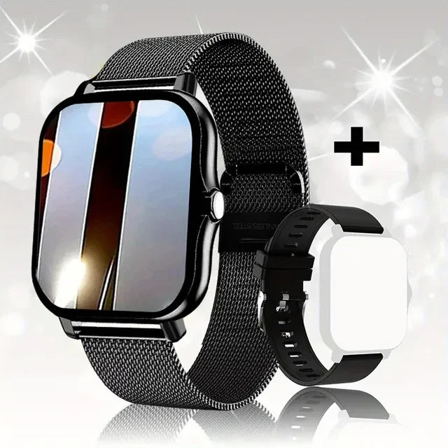 Reloj Inteligente Deportivo 1.83'' – Monitor de Salud, Resistente al Agua, Llamadas Bluetooth, Compatible con iOS y Android