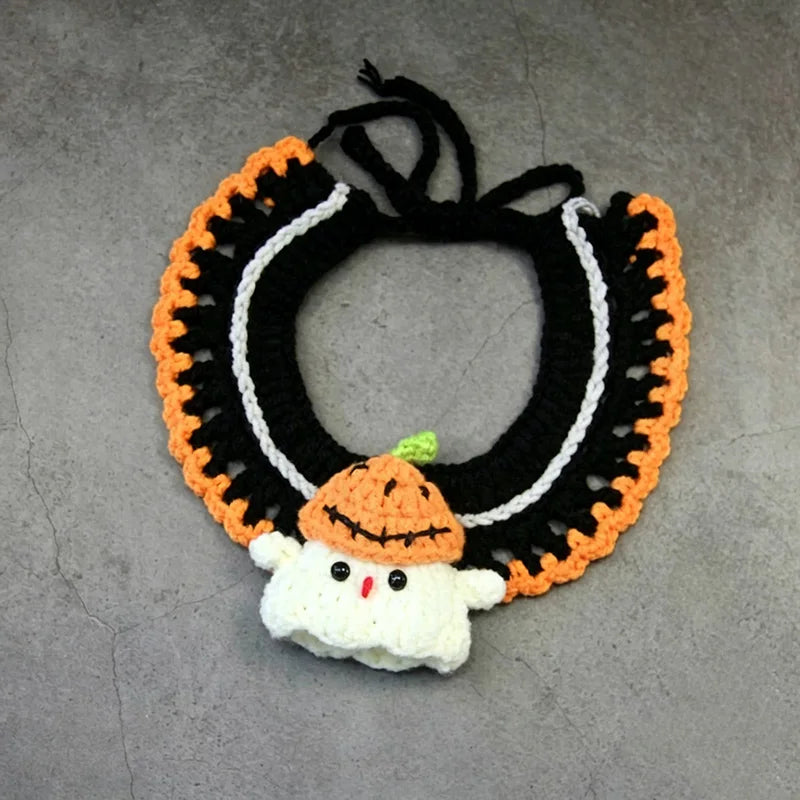 Collar Bufanda Disfraz de Halloween para Gatos y Perros