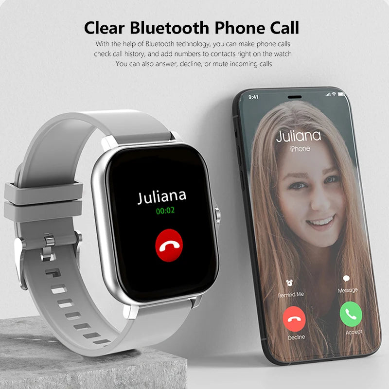 Reloj Inteligente Deportivo 1.83'' – Monitor de Salud, Resistente al Agua, Llamadas Bluetooth, Compatible con iOS y Android