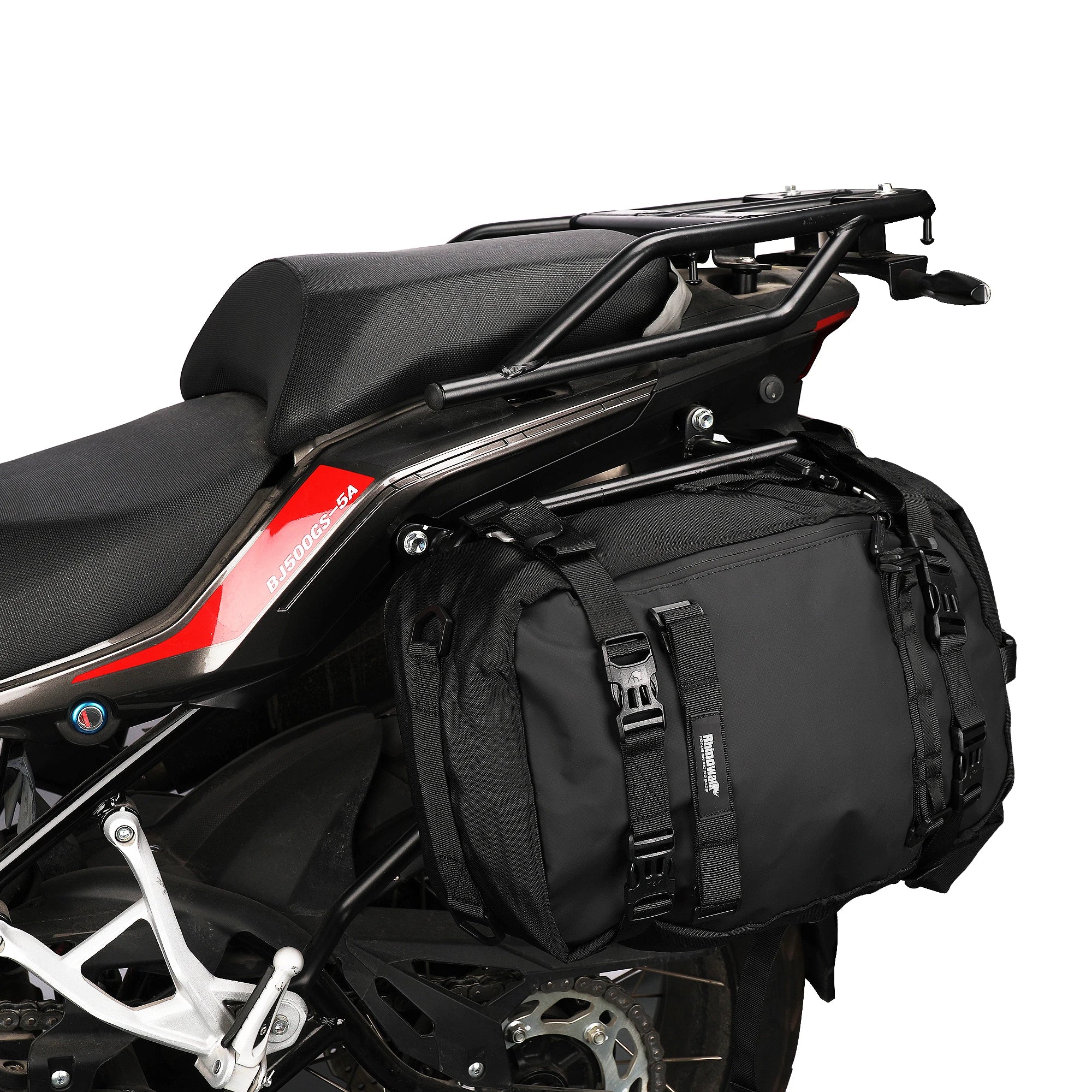 Bolsa Trasera para Motocicleta Rhinowalk 10/20/30L, Impermeable y Multifuncional, Instalación Universal