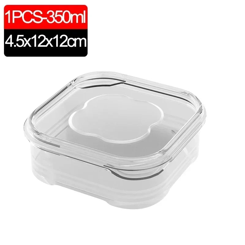 Cajas Selladas para Conservar Alimentos, Transparentes, para Refrigerador, 1-10 Piezas