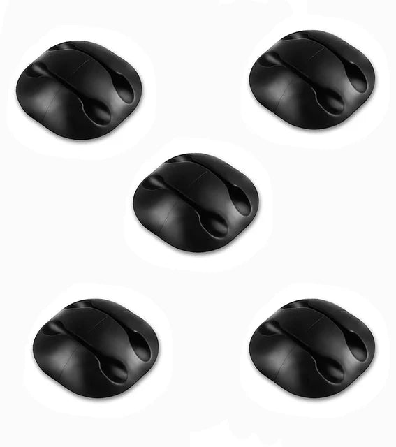 Organizador de Cables de Silicon, Clips para Escritorio, Sujeta Cables de Mouse y Audifonos
