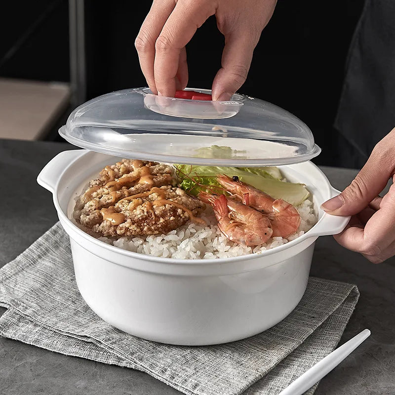 Recipiente Especial para Microondas, con Tapa, para Calentar Alimentos