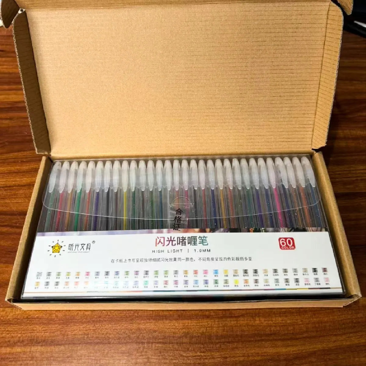 Set de Bolígrafos de Gel con Purpurina 8/24/60 Colores — Series "Cristal Fluido" y "Brillo Estelar", Ideal para Journaling y Dibujo