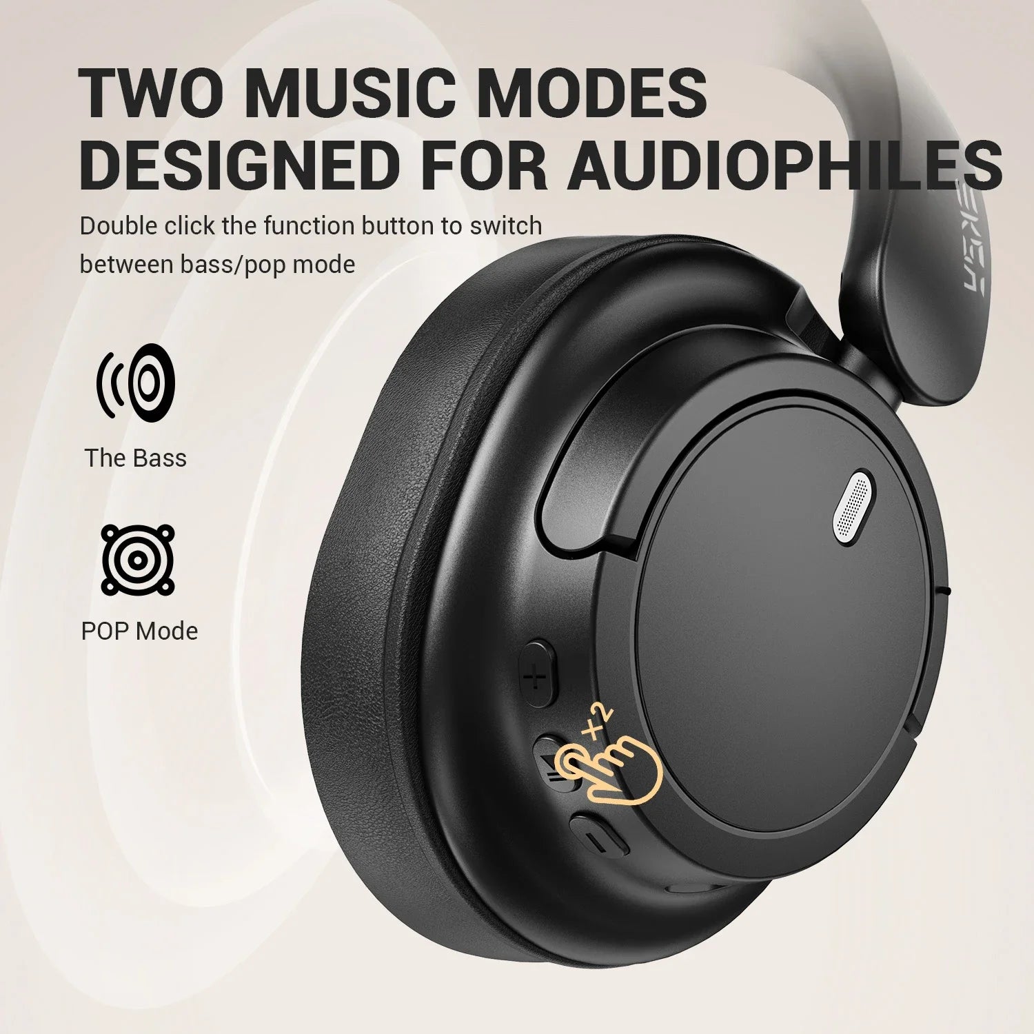Audifonos Oneodio EKSA V16, Bluetooth 5.3, Modo Bass/Pop, Hi-Res, 90 Horas de Bateria