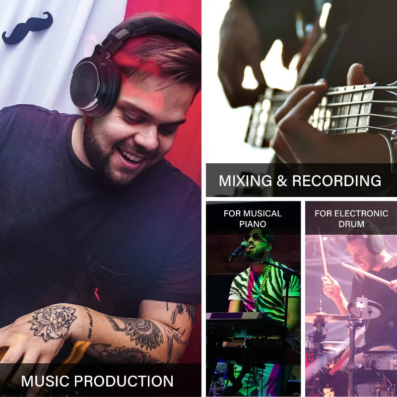 Audifonos Oneodio con Cable Studio Pro 10/30/50, Profesionales para DJ, con Microfono, Hi-Res