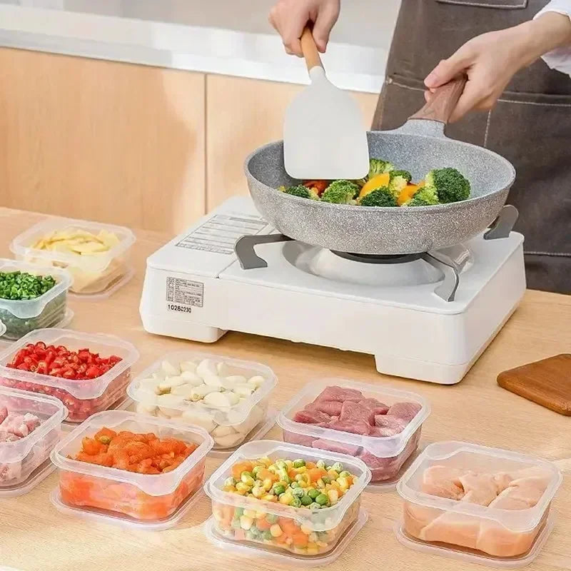 Cajas Selladas para Conservar Alimentos, Transparentes, para Refrigerador, 1-10 Piezas