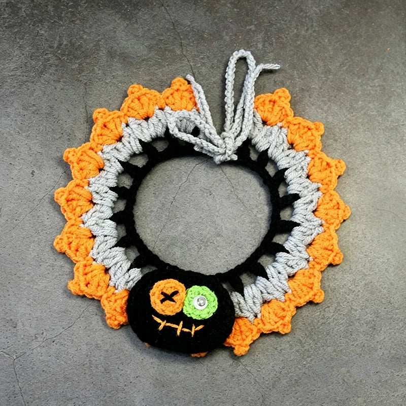 Collar Bufanda Disfraz de Halloween para Gatos y Perros