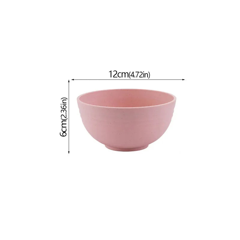 Tazon Irrompible de Fibra de Trigo, Reutilizable, para Cocina y Desayuno