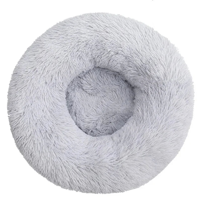 Cama Redonda de Peluche para Perros y Gatos, 6 Tamanos