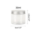 Frascos de Almacenamiento con Tapa de Aluminio, Transparentes, para Viaje y Cosmeticos, 1-10 Piezas