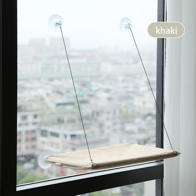 Hamaca Colgante para Gatos en Ventana, Soporta hasta 20kg