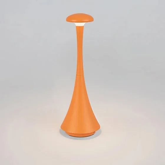 Lampara de Mesa con Forma de Hongo, Recargable, Control Tactil, Carga USB-C
