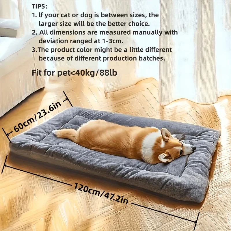 Cama Tipo Sofa Ultra Suave para Perros y Gatos, Felpa Acolchada