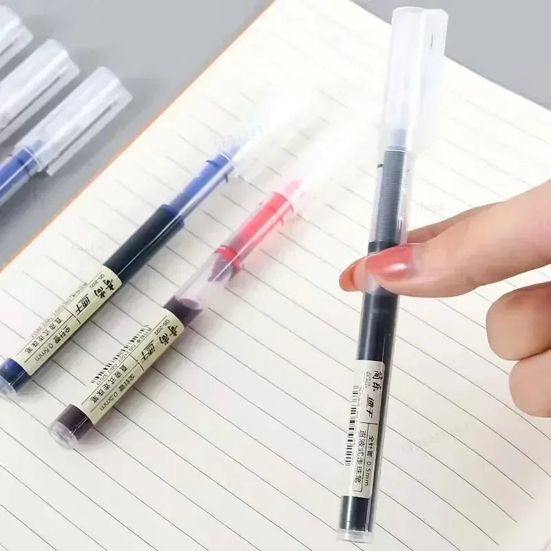 Set de 10 Bolígrafos de Gel Tipo Aguja de Alta Calidad, Papelería Kawaii para Escuela y Oficina, 3 Colores