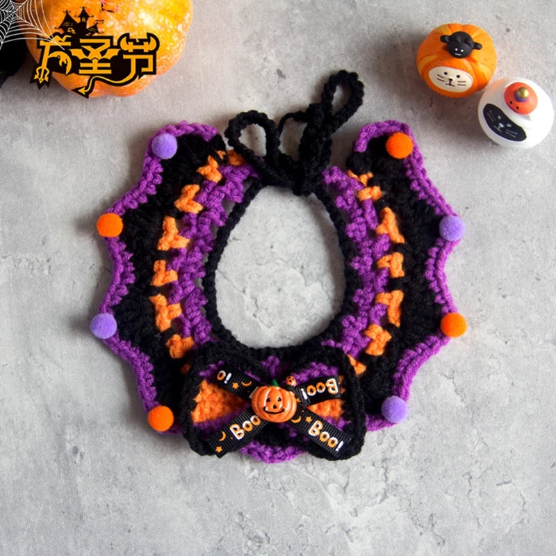Collar Bufanda Disfraz de Halloween para Gatos y Perros