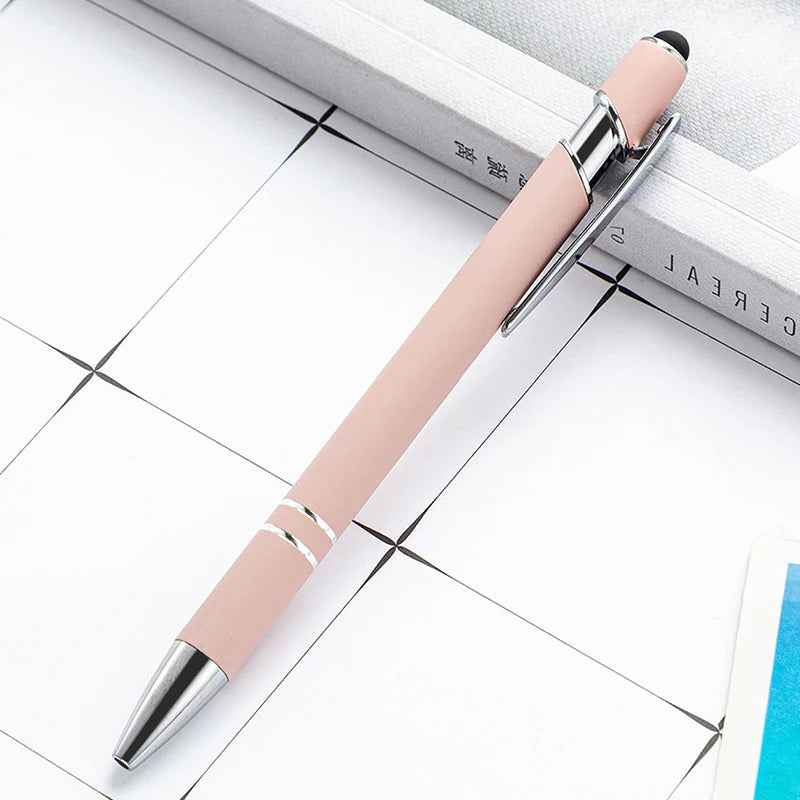 100 Pzs Bolígrafo Stylus de Metal para Pantalla Táctil, Logo Personalizado Gratis – Papelería y Regalos de Oficina