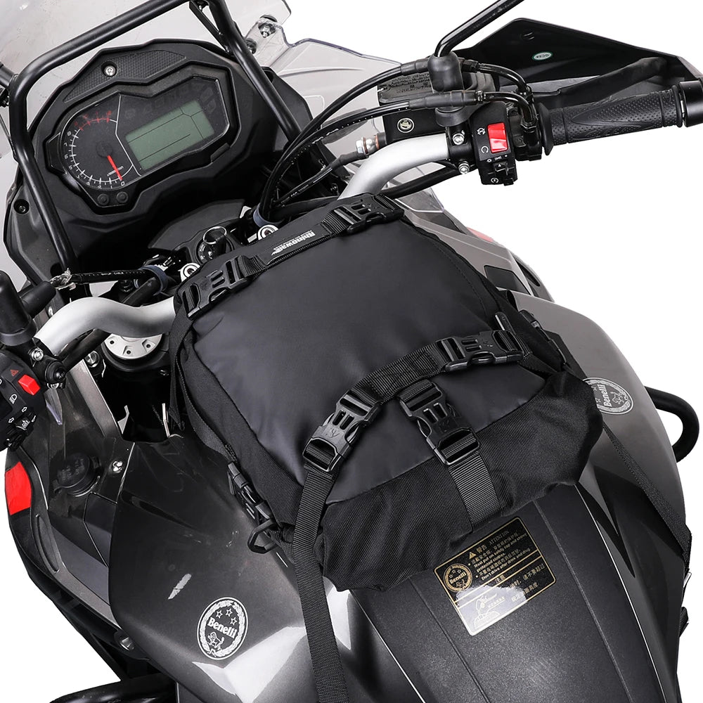 Bolsa Trasera para Motocicleta Rhinowalk 10/20/30L, Impermeable y Multifuncional, Instalación Universal