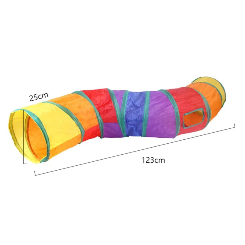 Tunel Plegable para Gatos, Juguete Interactivo Anti-Aburrimiento