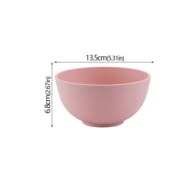 Tazon Irrompible de Fibra de Trigo, Reutilizable, para Cocina y Desayuno