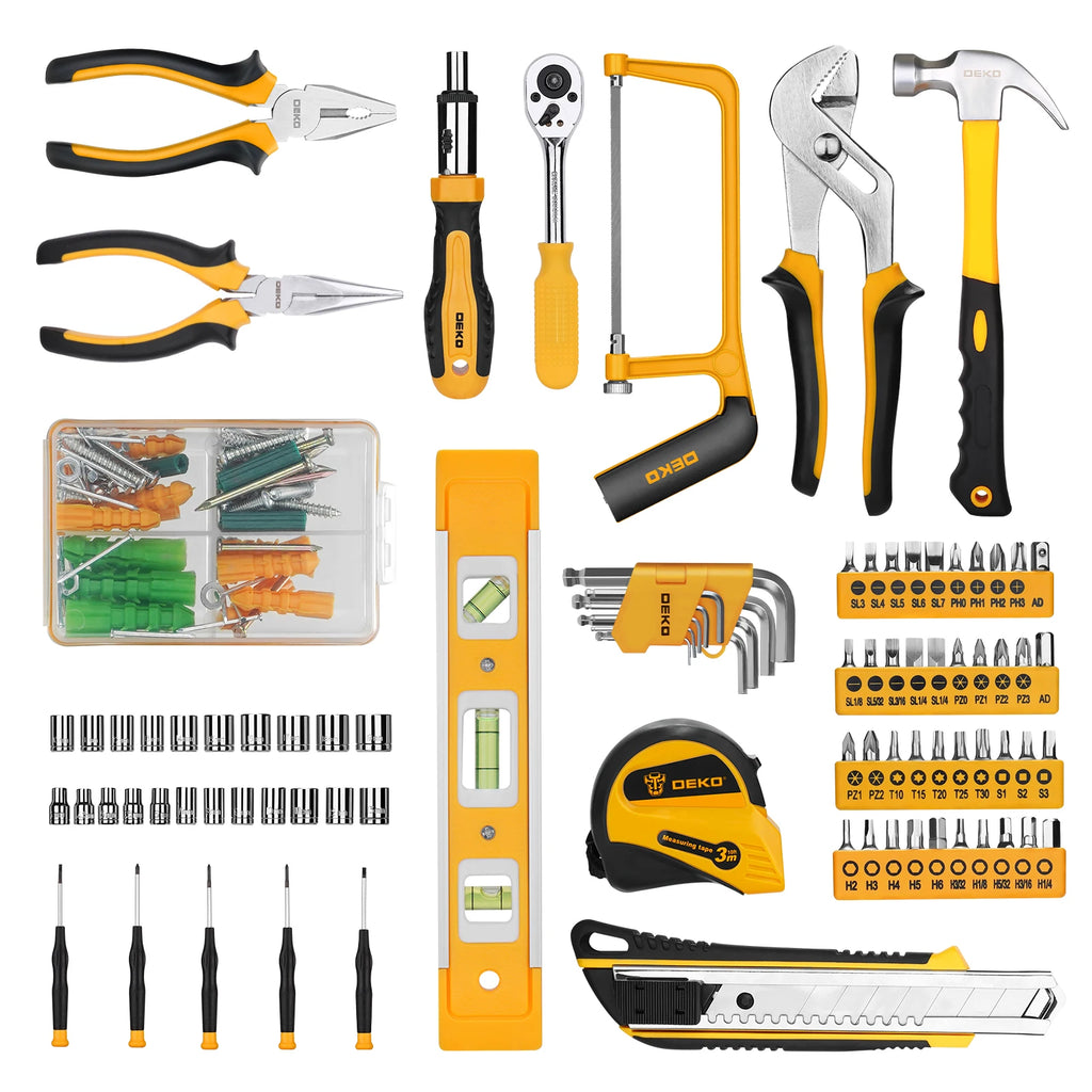 Kit de Herramientas DEKO 228 Piezas con Caja de Almacenamiento