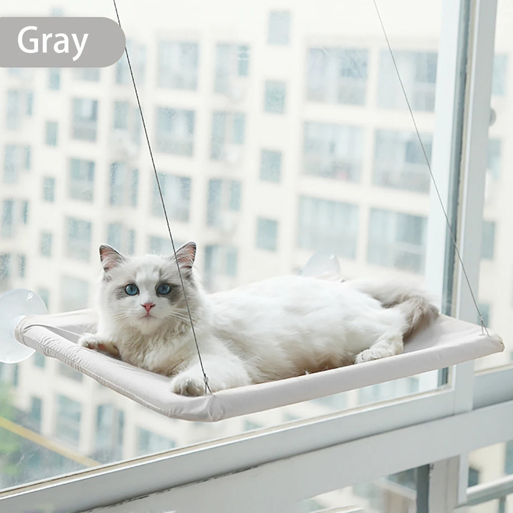 Hamaca Colgante para Gatos en Ventana, Soporta hasta 20kg