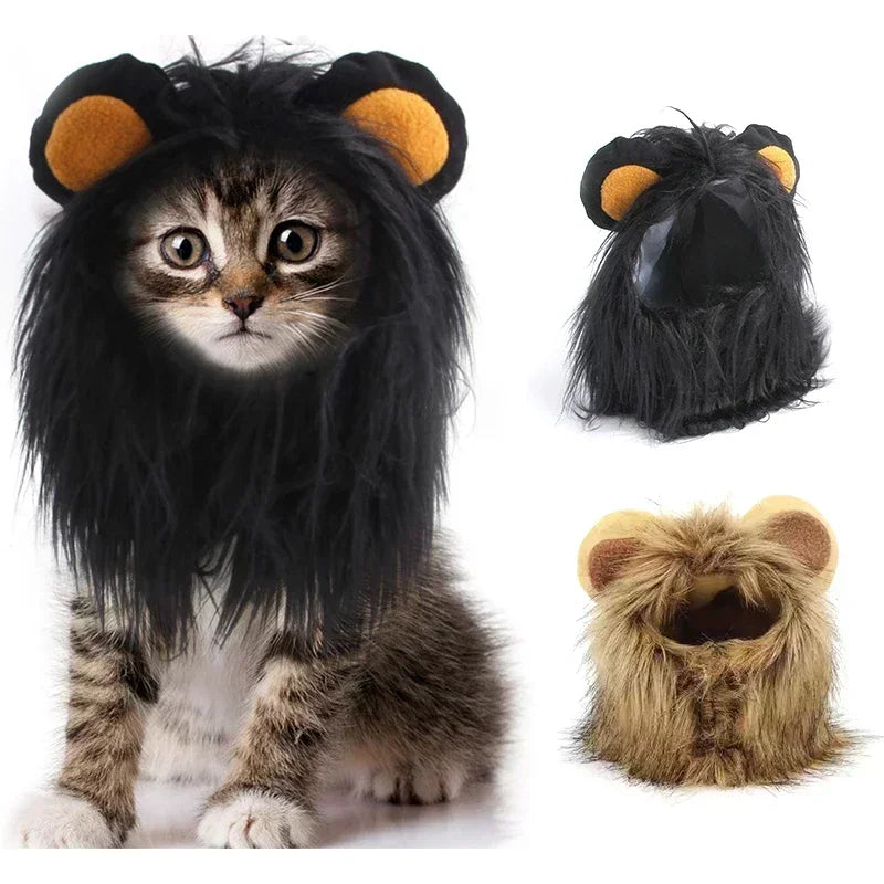 Gorro de Melena de Leon para Gatos y Perros, Disfraz Cosplay