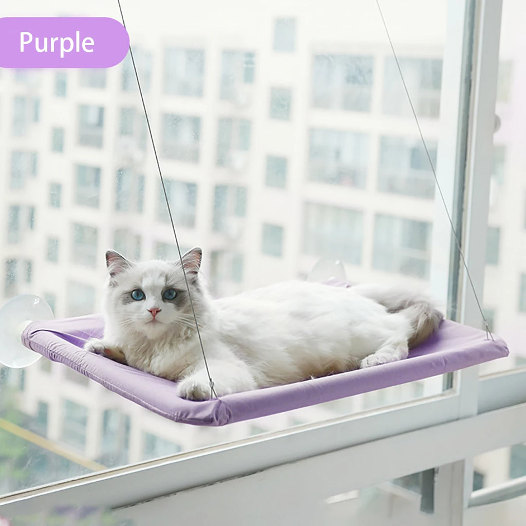 Hamaca Colgante para Gatos en Ventana, Soporta hasta 20kg