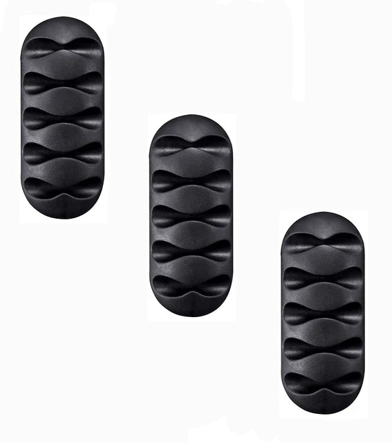 Organizador de Cables de Silicon, Clips para Escritorio, Sujeta Cables de Mouse y Audifonos
