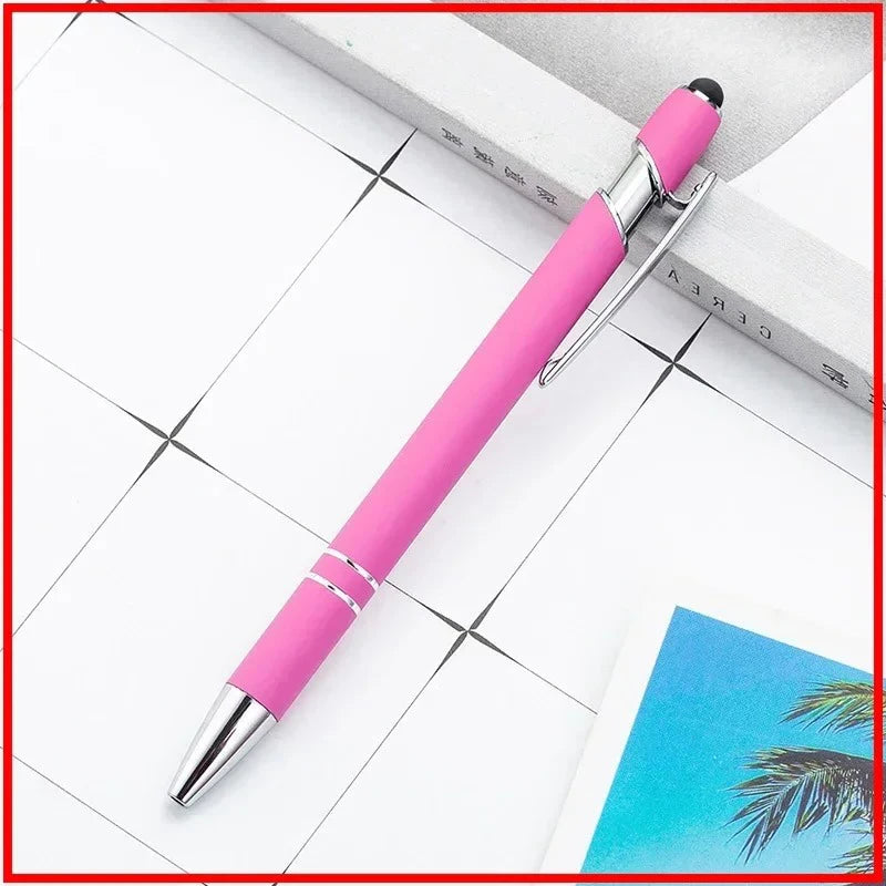 100 Pzs Bolígrafo Stylus de Metal para Pantalla Táctil, Logo Personalizado Gratis – Papelería y Regalos de Oficina