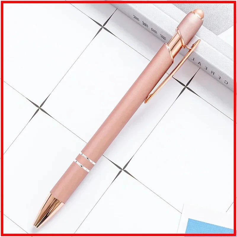 100 Pzs Bolígrafo Stylus de Metal para Pantalla Táctil, Logo Personalizado Gratis – Papelería y Regalos de Oficina