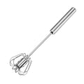 Batidor de Huevos Manual Semi-Automatico de Acero Inoxidable, Mezclador de Cocina