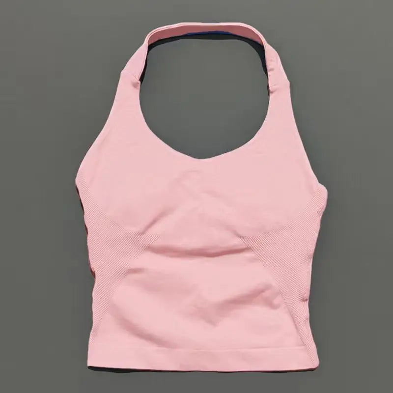 Top Deportivo Halter Sin Espalda para Mujer