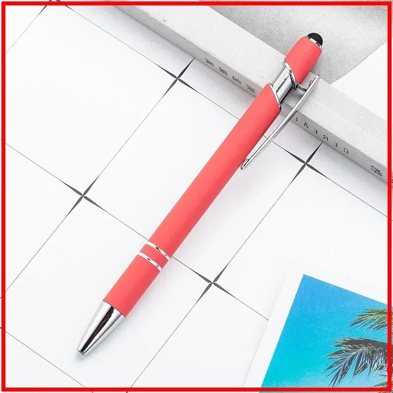 100 Pzs Bolígrafo Stylus de Metal para Pantalla Táctil, Logo Personalizado Gratis – Papelería y Regalos de Oficina