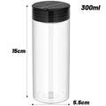 Frascos de Especias de Plastico con Tapa Dosificadora, Transparentes, 1-12 Piezas