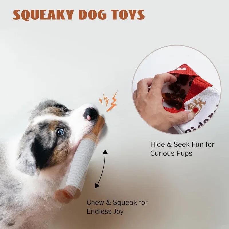 Juguete de Peluche Interactivo para Perros, Diseno Divertido