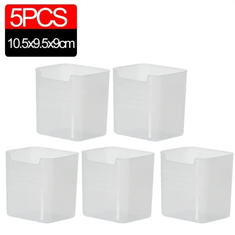 Cajas Organizadoras para Refrigerador, Transparentes, para Frutas y Verduras, 1-5 Piezas