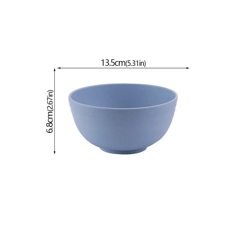 Tazon Irrompible de Fibra de Trigo, Reutilizable, para Cocina y Desayuno