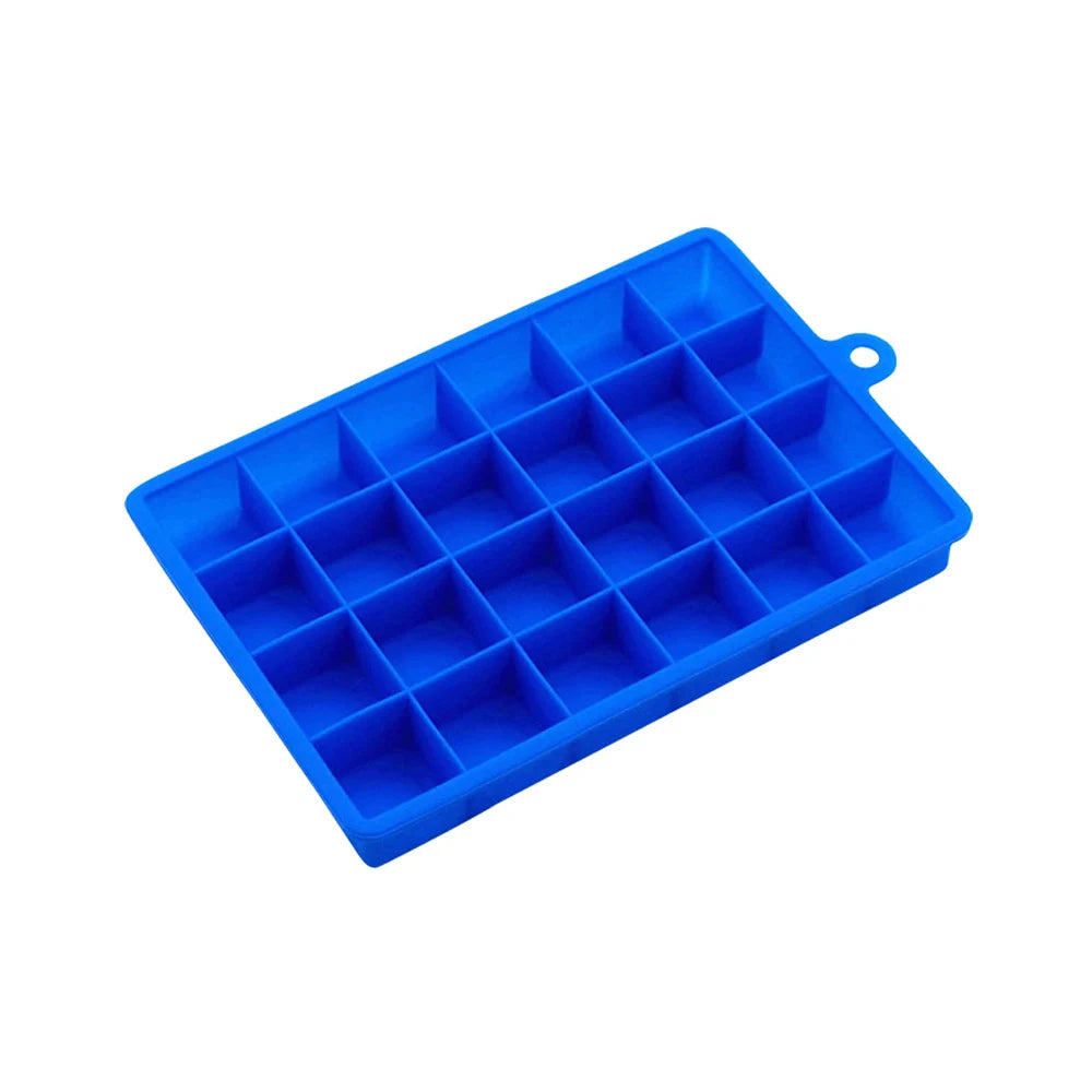 Molde de Silicon para Hielo, 15/24 Cubos con Tapa, para Cocteles y Bebidas Frias