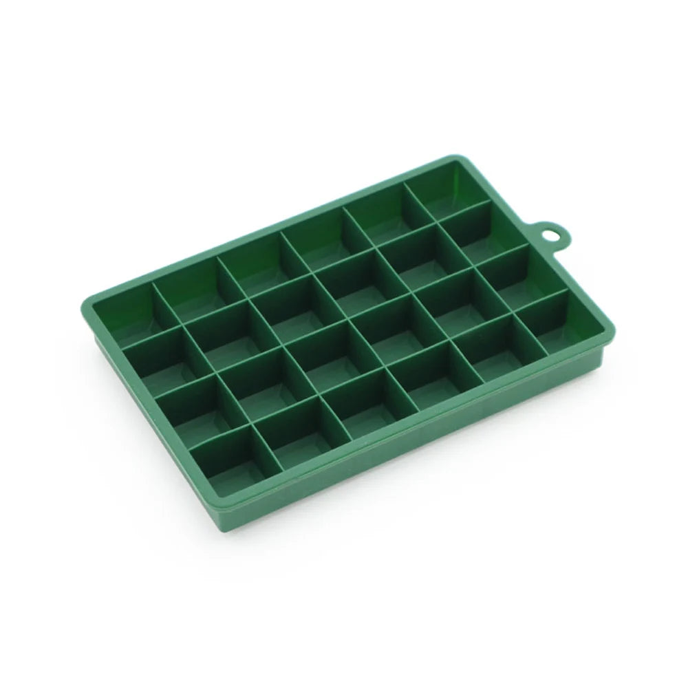 Molde de Silicon para Hielo, 15/24 Cubos con Tapa, para Cocteles y Bebidas Frias
