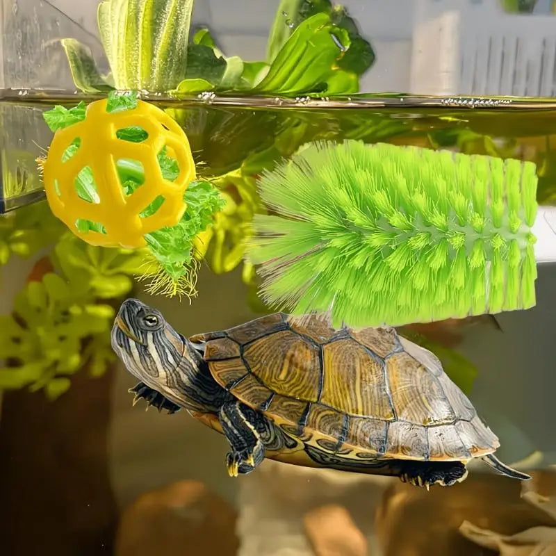 Cepillo Limpiador para Caparazon de Tortuga, con Ventosa
