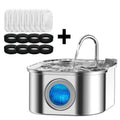 Fuente de Agua para Gatos con Sensor, 3.2L, Filtro Automatico, Silenciosa, Acero Inoxidable