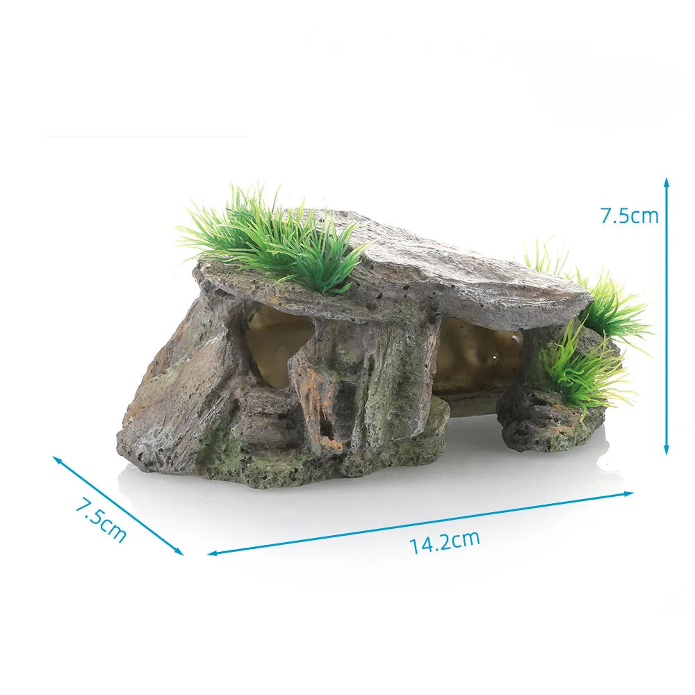 Cueva Decorativa para Tortugas y Reptiles, Refugio y Escalada