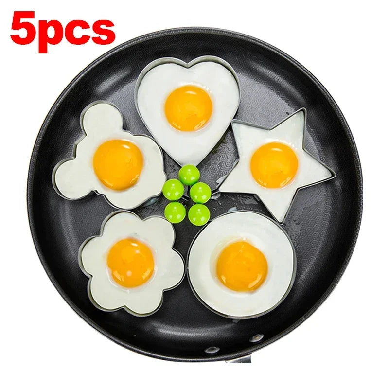 Molde para Huevo Frito en Forma de Corazon, Acero Inoxidable, para Panqueques y Desayuno