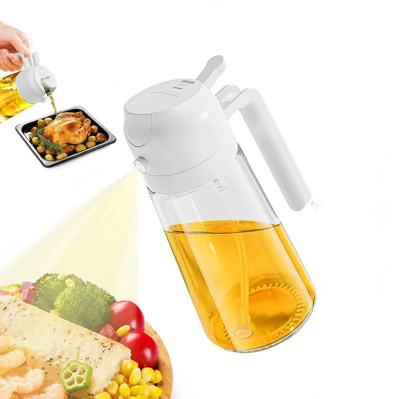 Botella Rociadora de Aceite 2 en 1, 500ml, para Cocina y Parrilla
